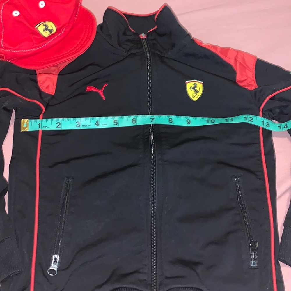 Boy’s puma & Ferrari jacket & hat